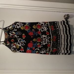 Boho flowing mini dress M